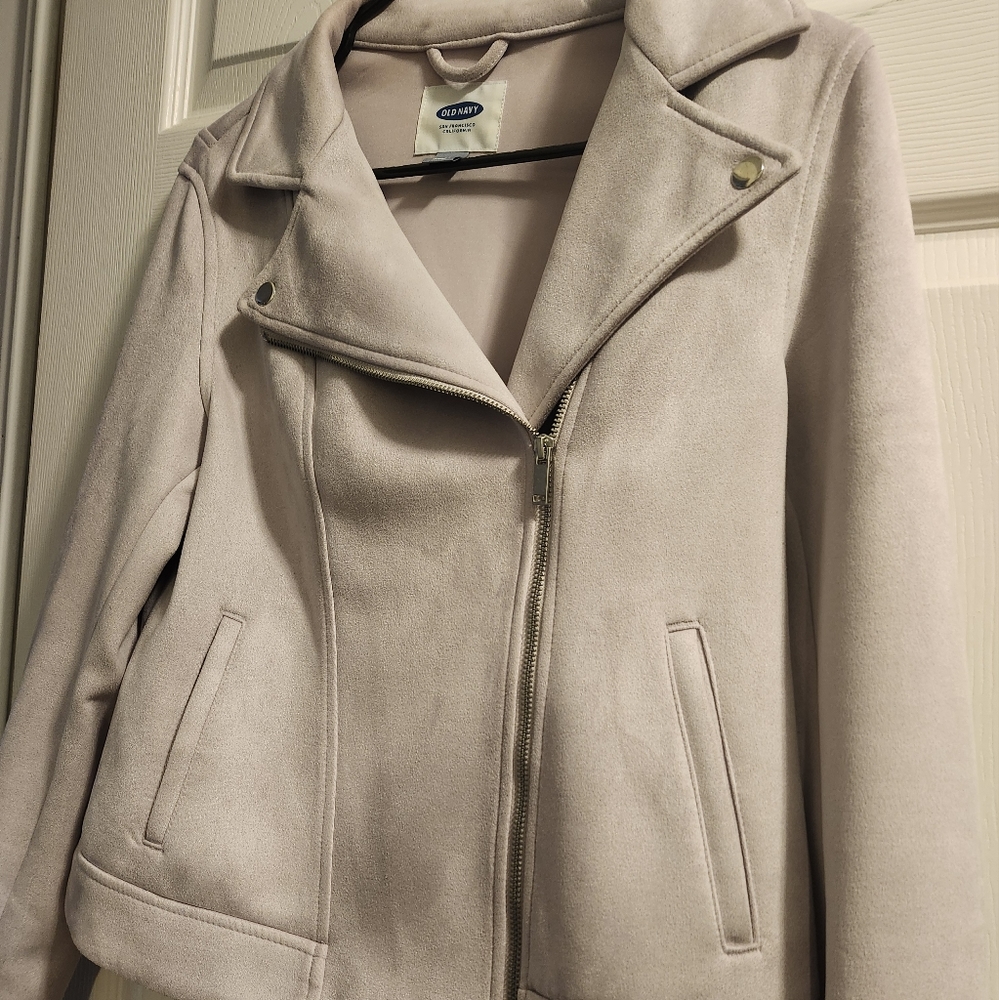 Small Light purple zipper jacket with pockets